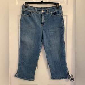 Sonoma Light Blue Women’s Cropped Jeans with Side Slits. Size 12 $15